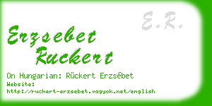 erzsebet ruckert business card