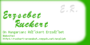 erzsebet ruckert business card